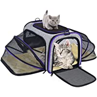 Los mejores  - OMORC Transportin Gato Perro- Bolsa de Transporte Transpirable para Mascotas- Estructura Sólida Fácil de Almacenamiento…